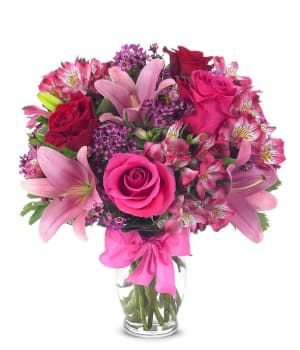 Rose Lily Celebration Flower Bouquet