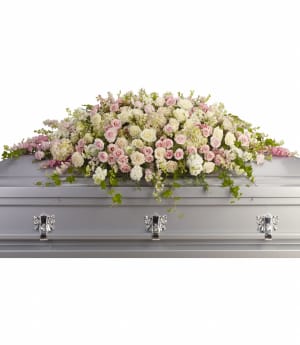 Always Adored Casket Spray Flower Bouquet