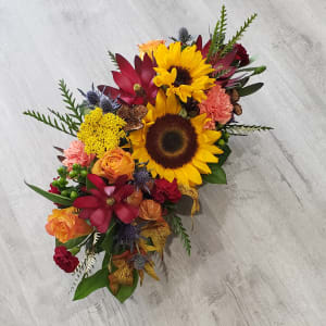 Homespun Table Centerpiece  Flower Bouquet