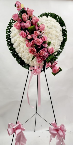 FUNERAL HEART 36 Flower Bouquet