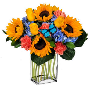 Colorado W/ Butterfly (Colors May Vary) Flower Bouquet