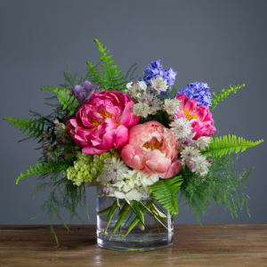 Coral Peony Flower Bouquet