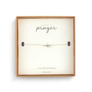 Dainty Cross Bracelet - Silver