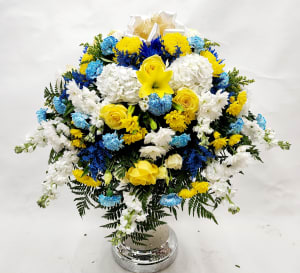 FUNERAL CASKET SPRAY 15 Flower Bouquet