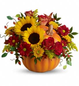 Teleflora's Pretty Pumpkin Bouquet Flower Bouquet