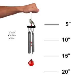 Crystal Cardinal Chime