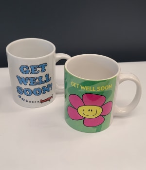 Get Well Mugs Flower Bouquet