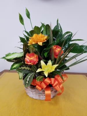 Fall Planter Flower Bouquet