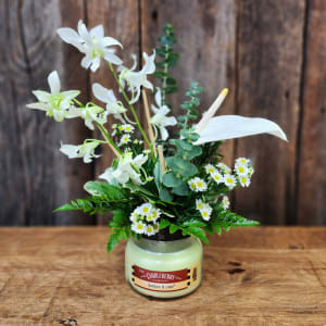 Bamboo & Linen 10oz.  Local Delivery Only Flower Bouquet