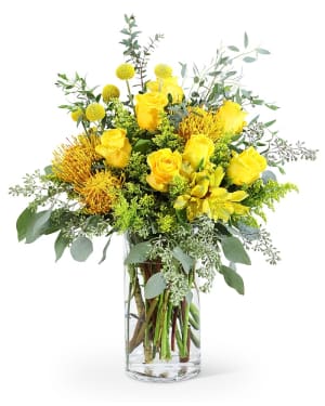 Yellow Vibrance Flower Bouquet