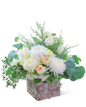 Blushing in Birch Flower Bouquet