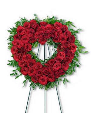 Abiding Love Heart Flower Bouquet