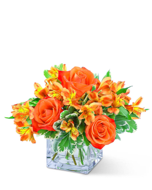 Fresh Tangerine Flower Bouquet