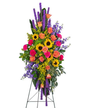 Treasured Memories Standing Spray Flower Bouquet