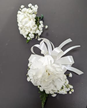 Carnation Single Corsage & Bout Flower Bouquet