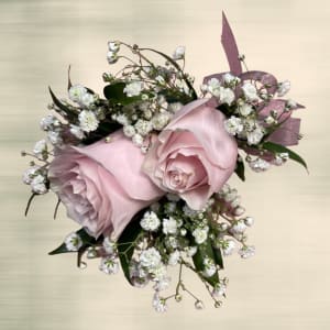 Pink Corsage and Boutinere Flower Bouquet