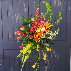 Bold and Beautiful Easel Spray Flower Bouquet