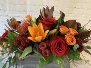 Box of Autumn Flower Bouquet