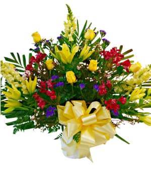 Glorious Remembrance Floor Basket FB-520 Flower Bouquet