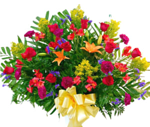 Colors of Love Basket FB-522 Flower Bouquet