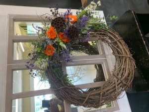 Wreath Flower Arrangement Wreath Flower Bouquet