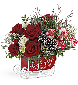 Teleflora's Dashing Sleigh Bouquet Flower Bouquet