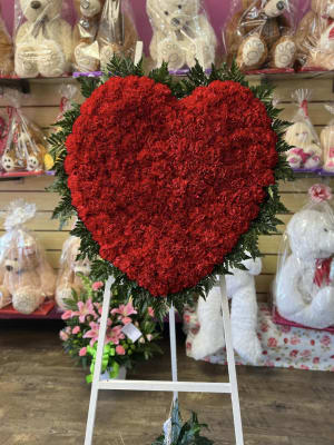 You're in My Heart Standing Spray  Flower Bouquet