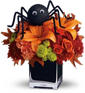 Teleflora's Spooky Sweet Flower Arrangement Teleflora's Spooky Sweet Flower Bouquet