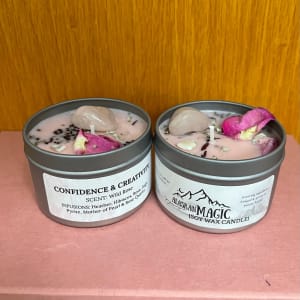 Hand Poured Soy Candle Flower Bouquet