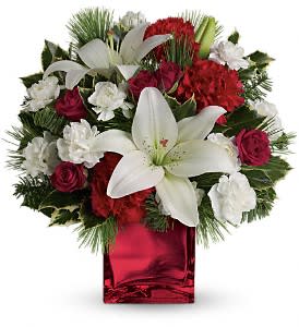 Caroling in the Snow by Teleflora Flower Bouquet