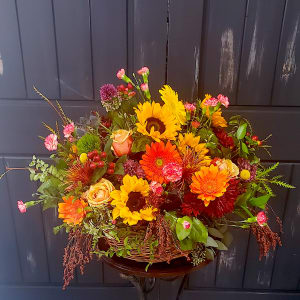 Sunflower Glory Basket Flower Bouquet