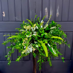 Abundant Foliage Casket Spray Flower Bouquet