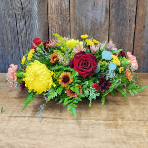 Oval Thanksgiving Centerpiece Flower Bouquet