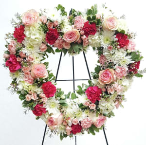 Heart of Soft Colors Flower Bouquet