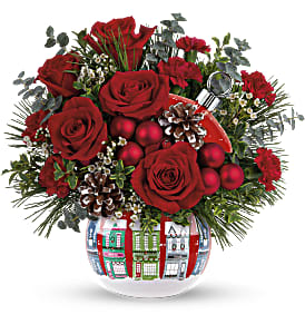 Teleflora's Snowy Village Bouquet Flower Bouquet