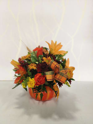 Pumpkin Falls Flower Bouquet