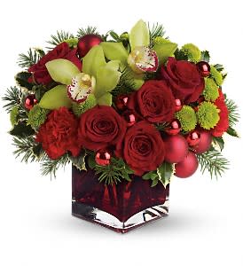 Teleflora's Merry & Bright Flower Arrangement Teleflora's Merry & Bright Flower Bouquet