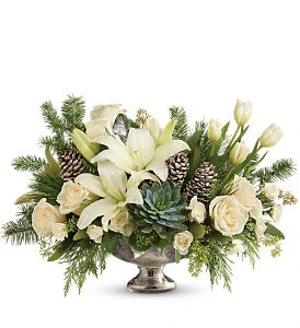 Teleflora's Winter Wilds Centerpiece Flower Bouquet