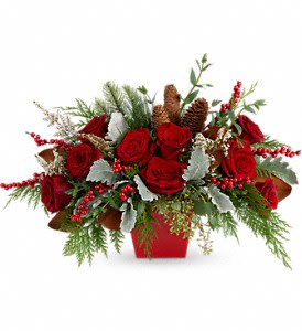 Winter Blooms Centerpiece Flower Bouquet