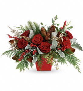 Winter Blooms Centerpiece Flower Bouquet