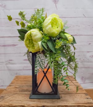 Verdant Silk (Artificial) Lantern Flower Bouquet