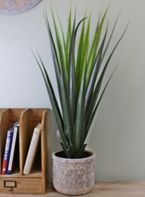 Artificial Aloe Vera Plant Flower Bouquet