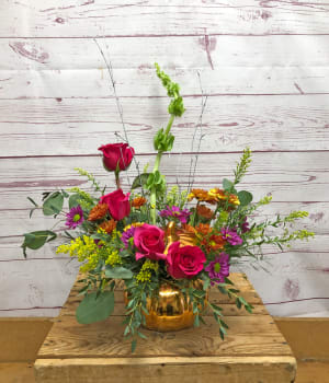 Funky Pumpkin Arrangement Flower Bouquet