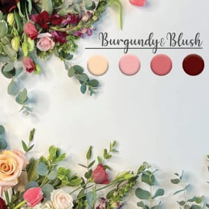 Designers Choice - Burgundy and Blush Flower Bouquet