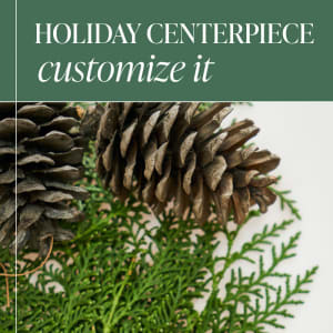 Custom Holiday Centerpiece Flower Bouquet