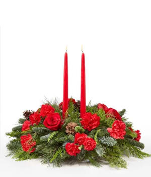 Christmas Centerpiece Flower Bouquet