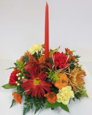 Festive Fall Centerpiece Flower Bouquet