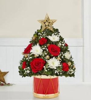 Holiday Flower Tree Musical Merriment Flower Bouquet