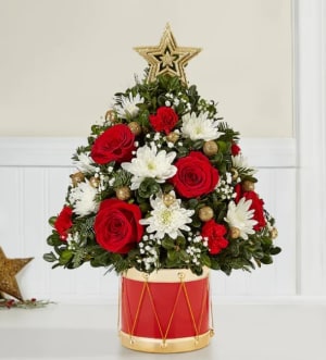 Holiday Flower Tree Musical Merriment Flower Bouquet