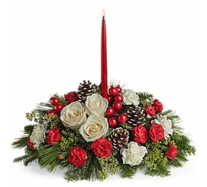 Glad Tidings Centerpiece Flower Bouquet